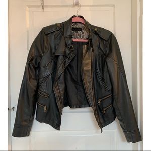 Steve Madden Faux Leather Moto Style Jacket
